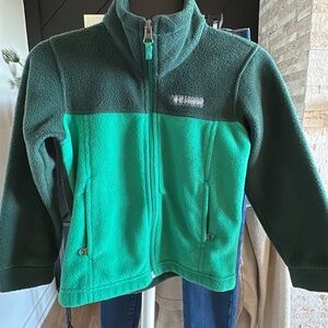 Columbia Two-Tone Green Fleece Jacket